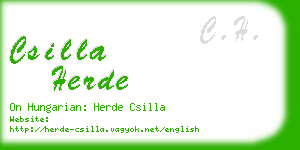 csilla herde business card